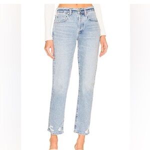 Citizens Of Humanity EMERSON Distressed Boyfriend Ankle Cropped Jeans